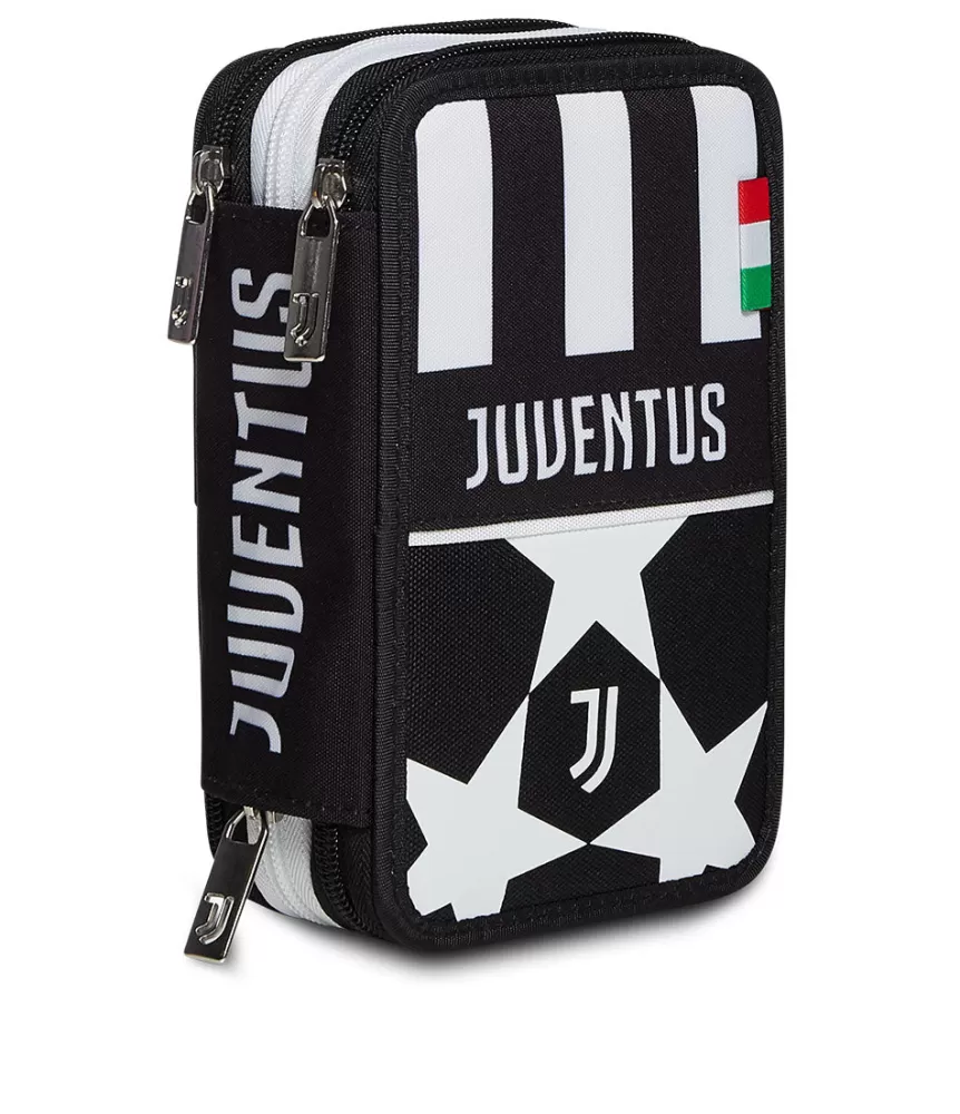 Hot Seven 3 Zip Pencil Case - Juventus