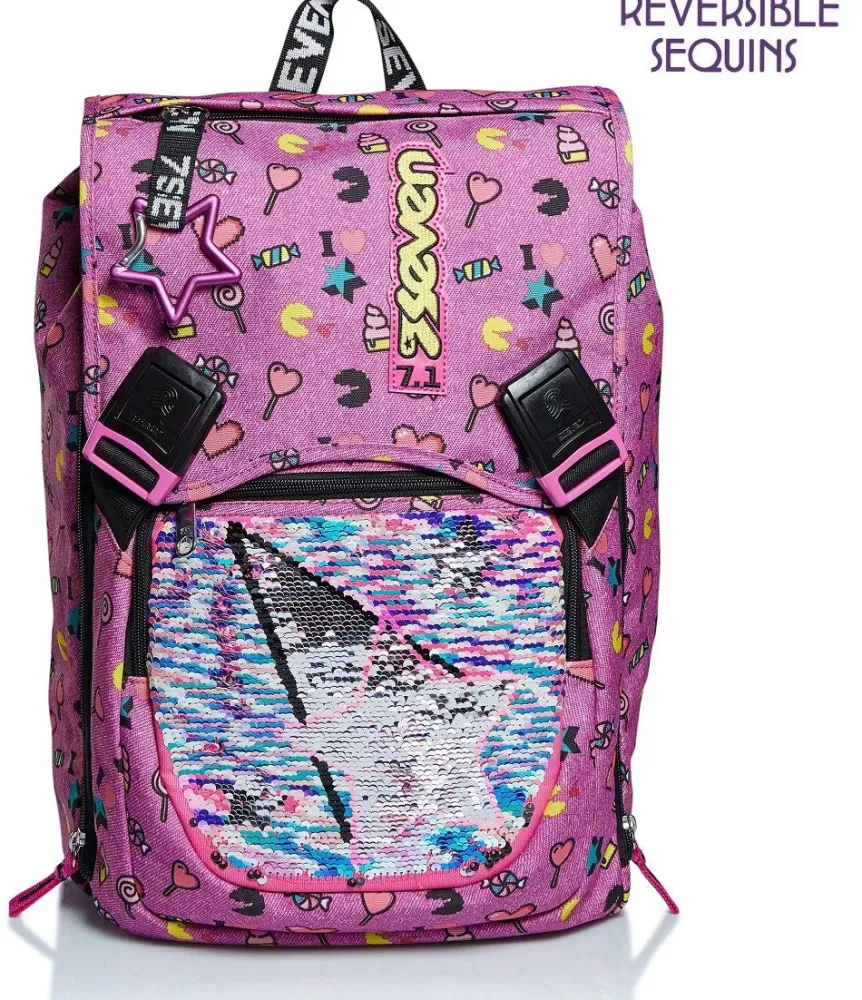 Fashion Seven Expandable Backpack - Starry Rainbow