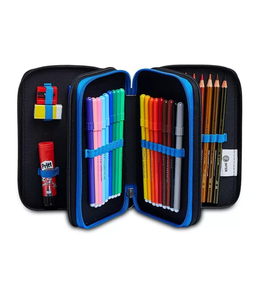 Cheap Seven Inter 3 Zip Pencil Case