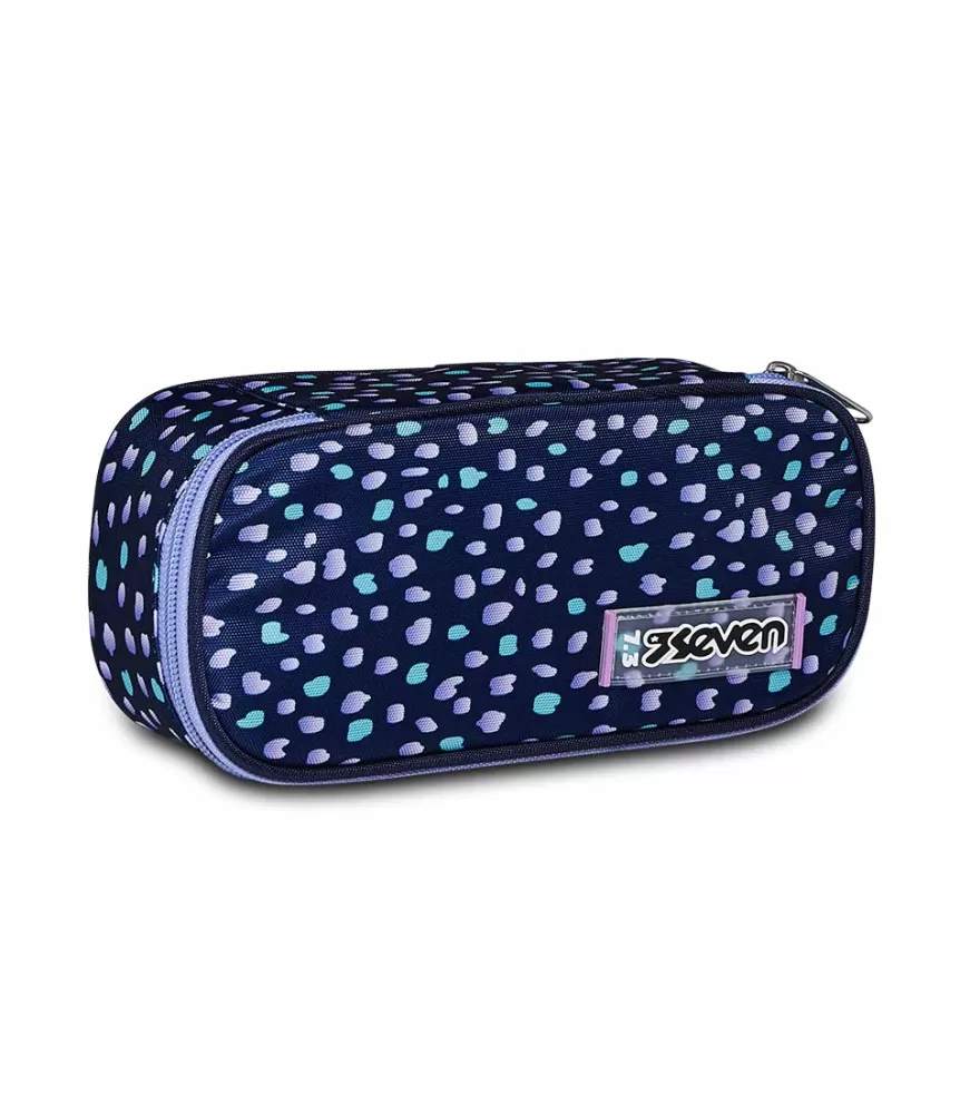 New Seven Pencil Case ® Round Plus Big - Charming Patch