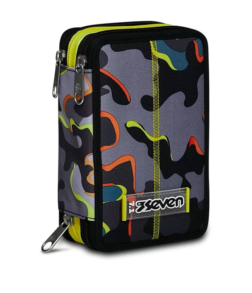 Hot Seven ® 3 Zip Pencil Case - Dye On