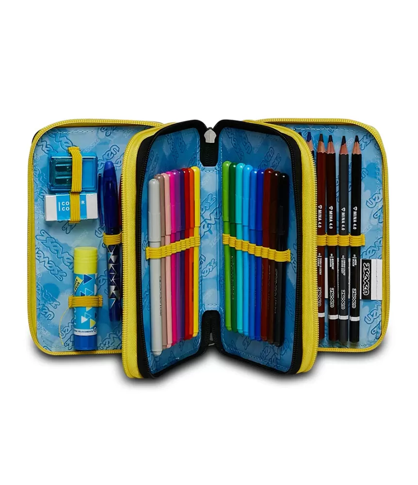 Sale Seven ® 3 Zip Pencil Case - Heavy Boy