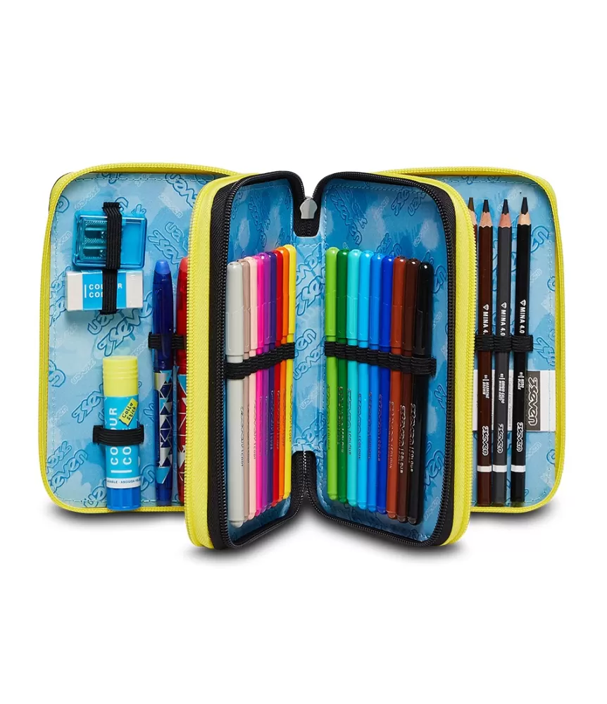 Hot Seven ® 3 Zip Pencil Case - Led Balloon