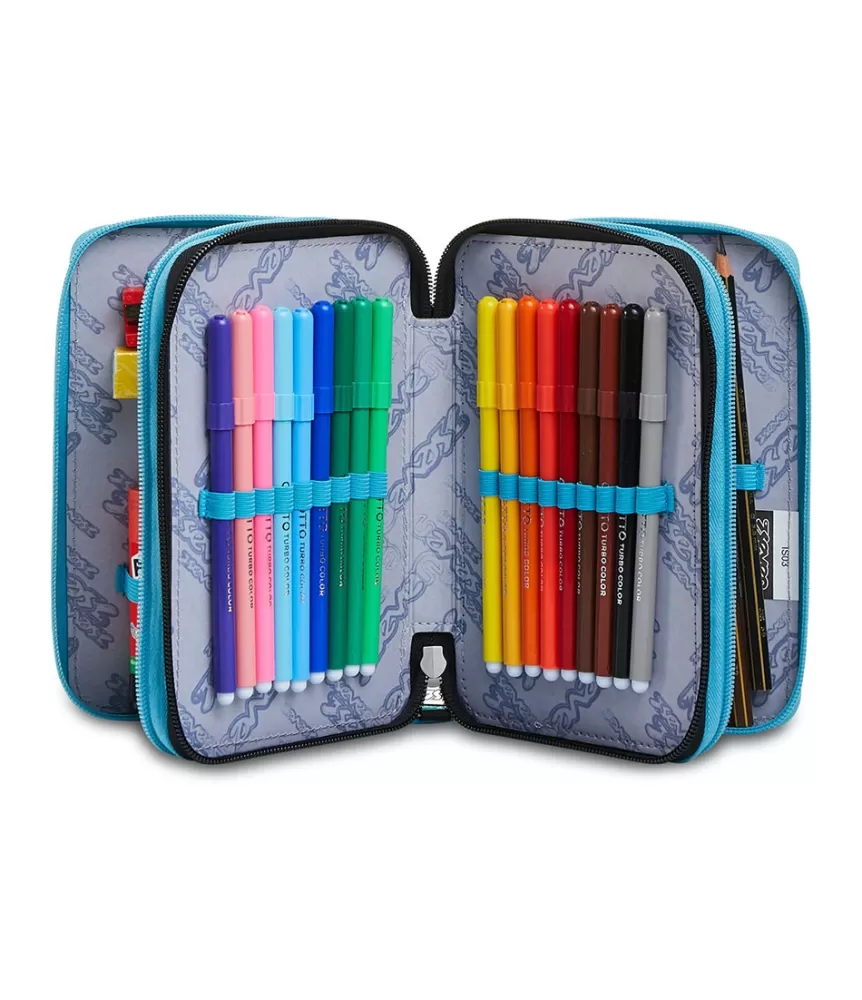 Hot Seven ® 3 Zip Pencil Case - Personal Art