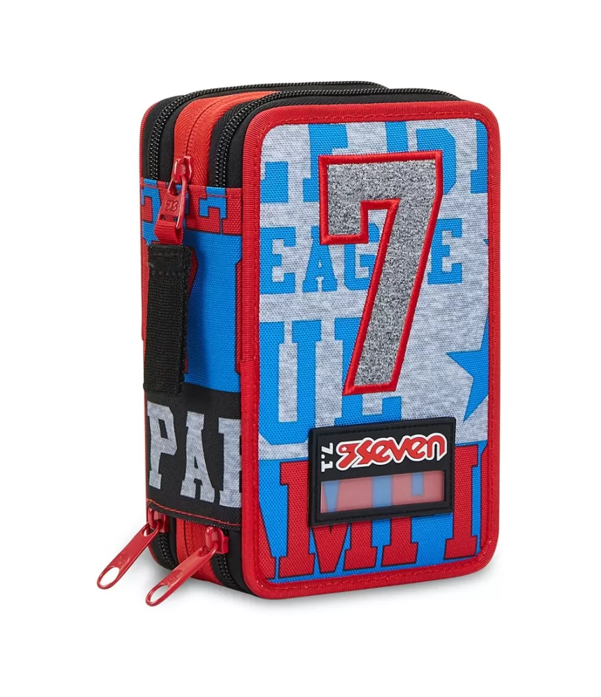 Fashion Seven ® 3 Zip Pencil Case - Take The Field