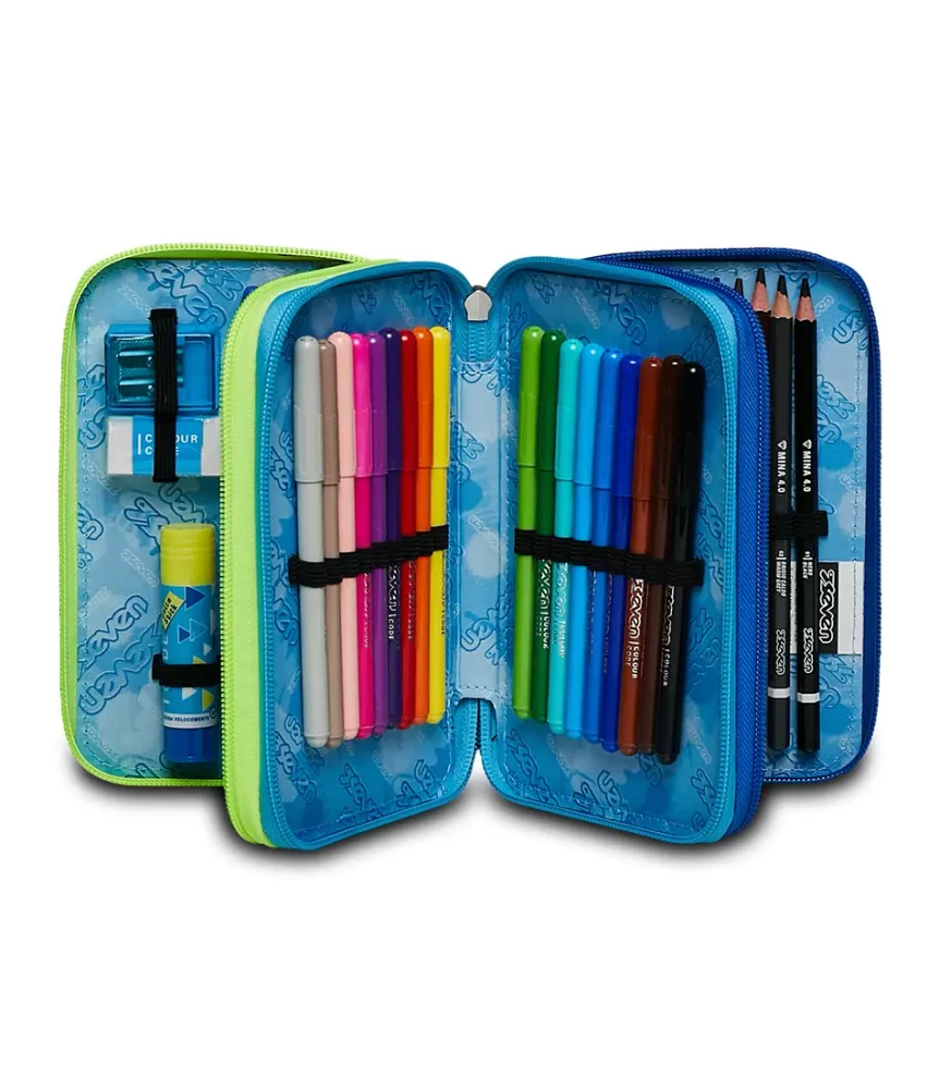 Online Seven ® 3 Zip Pencil Case - String Boy