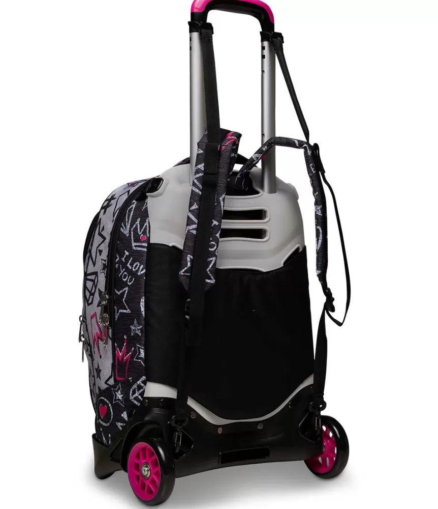 Fashion Seven ® Jack Trolley 2 Wheels - Zipper Glamy