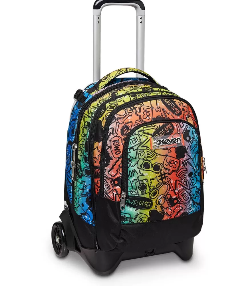 Fashion Seven ® Jack Trolley 2 Wheels Detach - Fluo Stamp