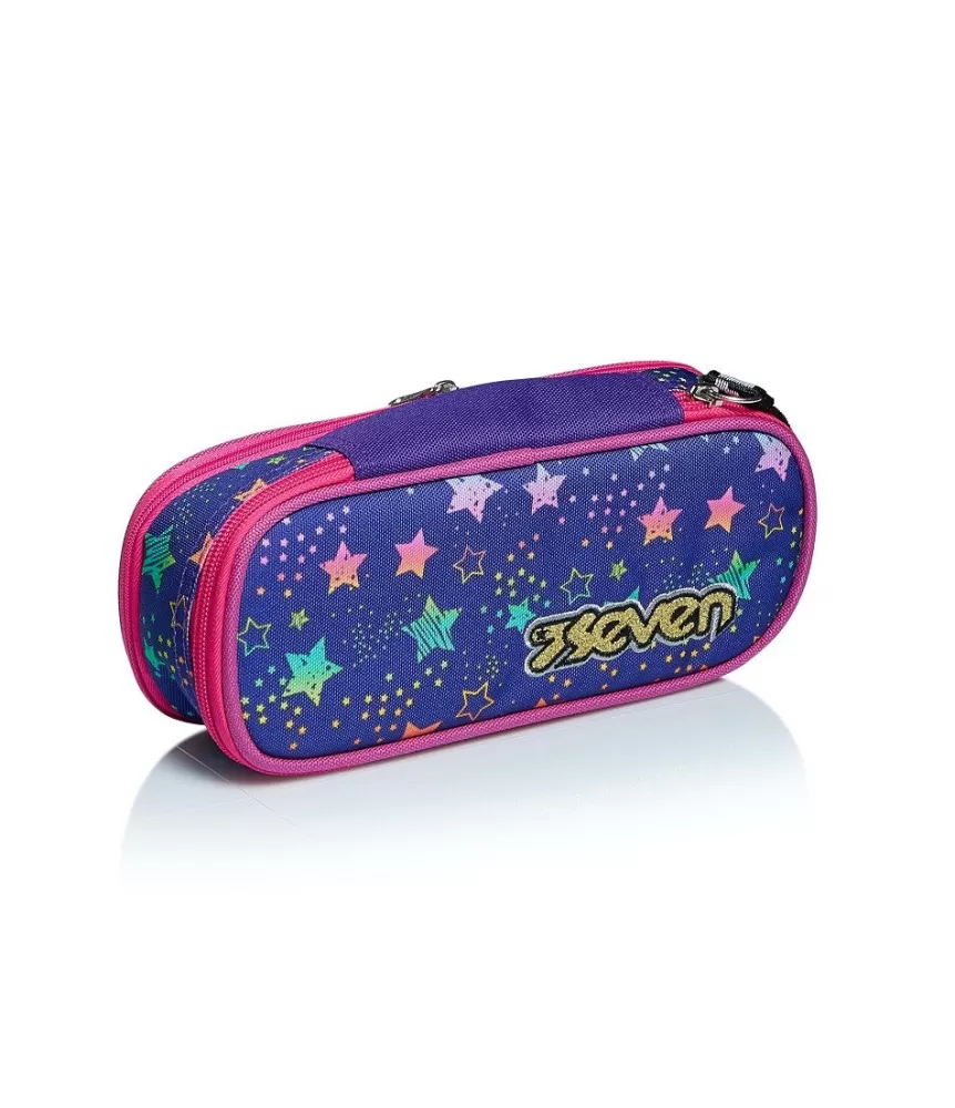 Store Seven ® Round Plus Pencil Bag - Expandable - Dance Party