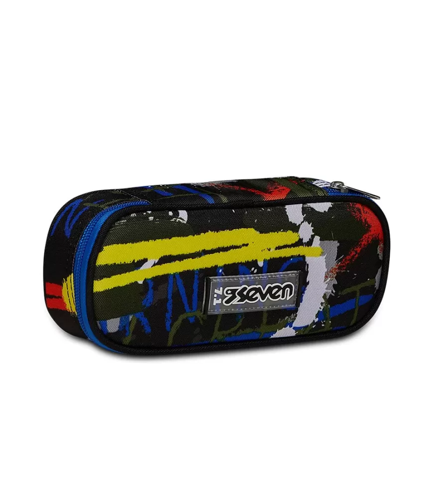 Fashion Seven ® Round Plus Pencil Bag - Fluo Belts