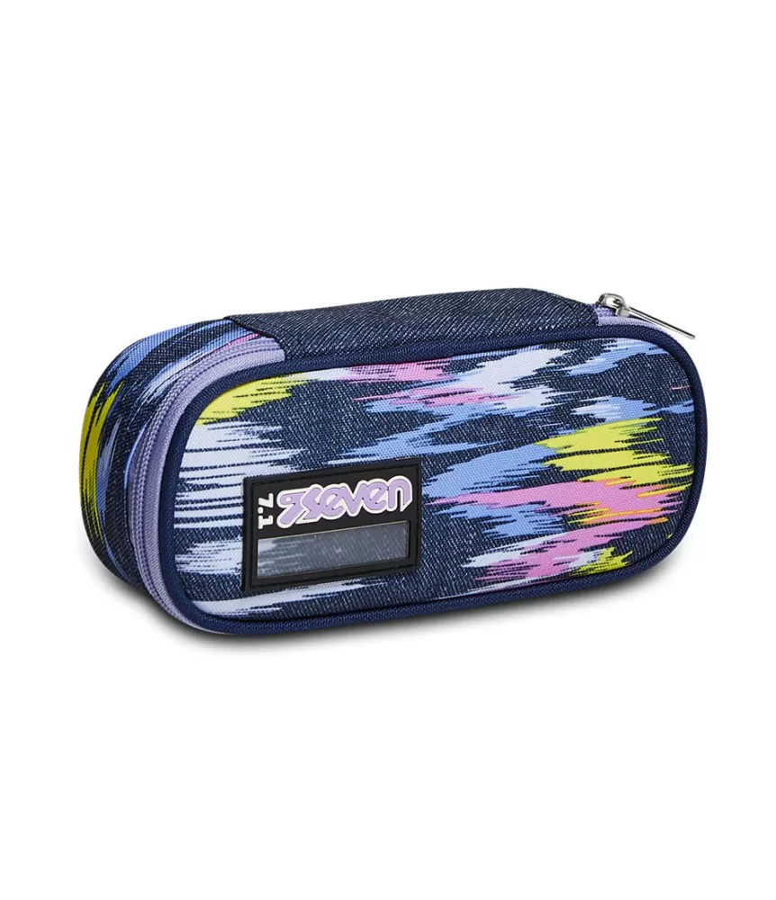 Discount Seven ® Round Plus Pencil Bag - Virtual Girl