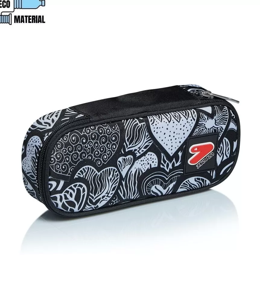 Store Seven ® Round Plus Pencil Case - Drawing Love