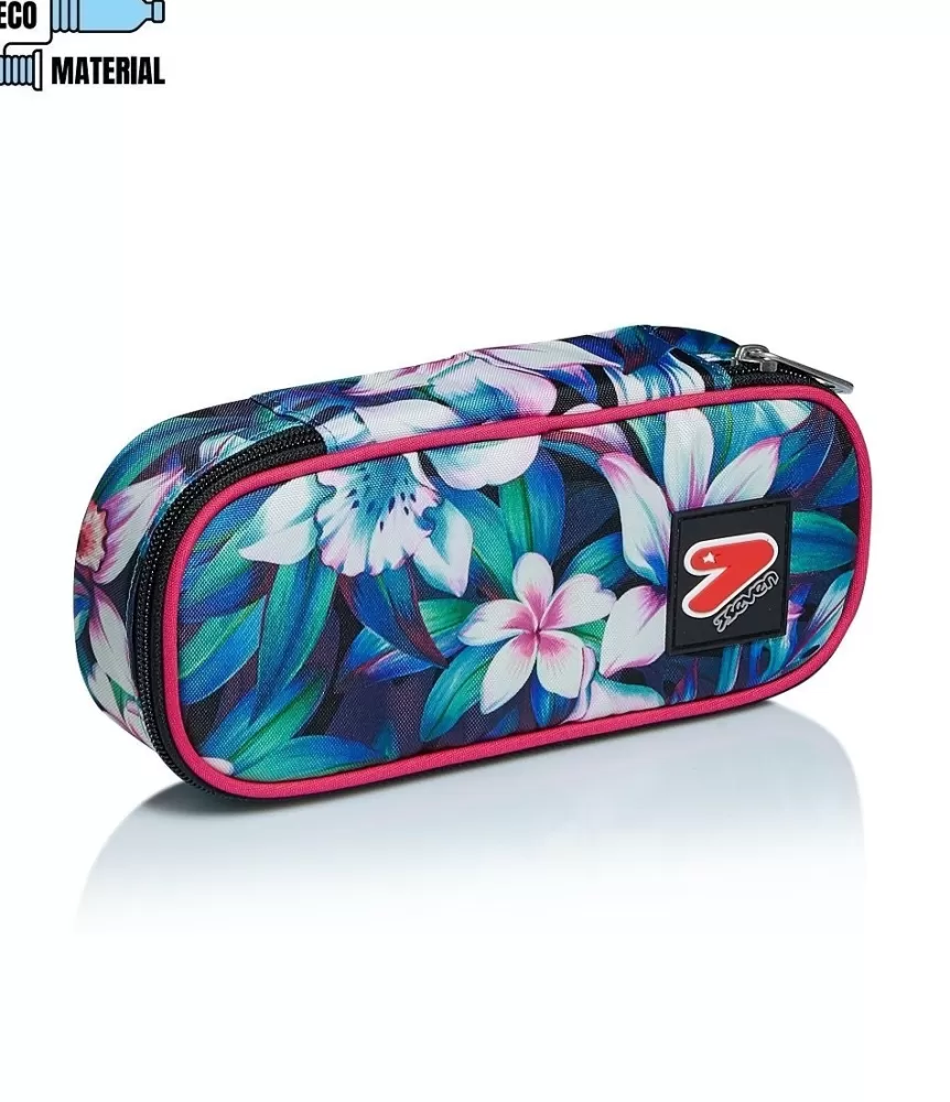 Fashion Seven ® Round Plus Pencil Case - Dream Flowers