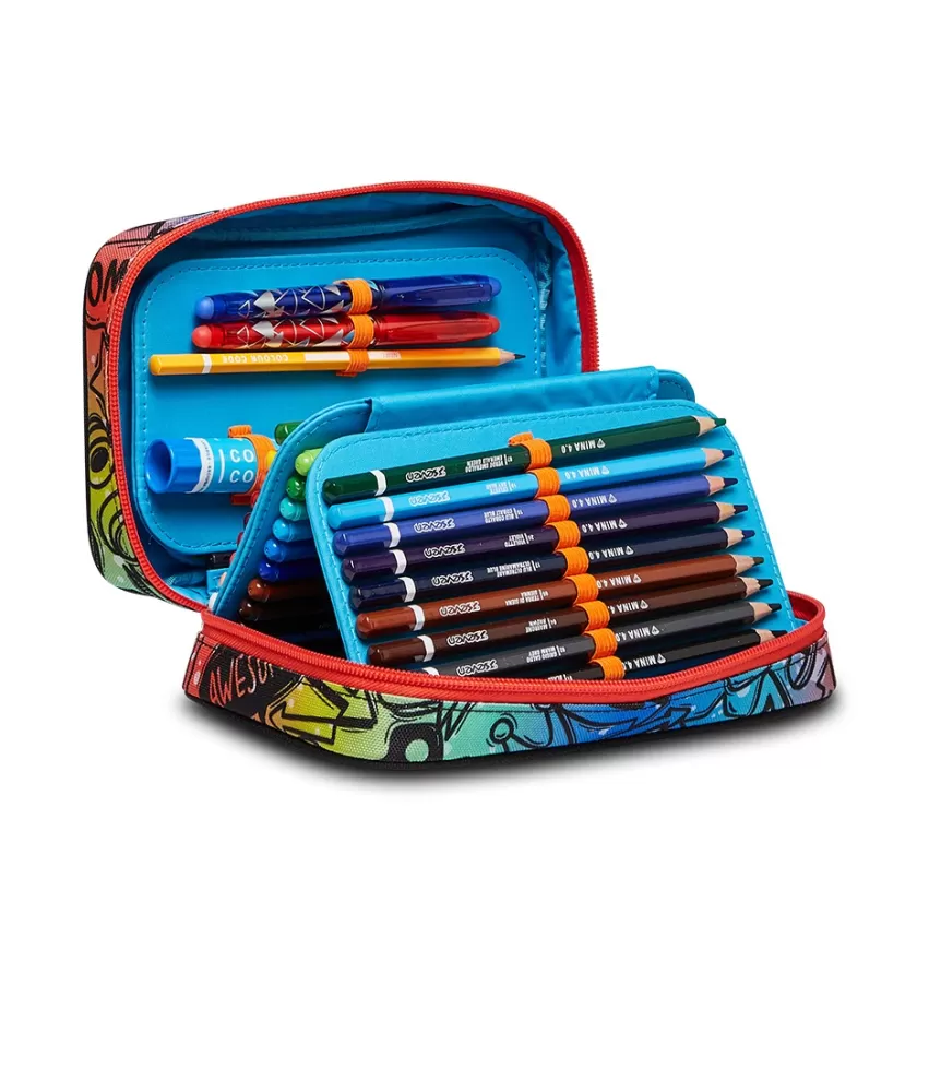 Shop Seven ® Speed Pencil Case - Fluo Stamp