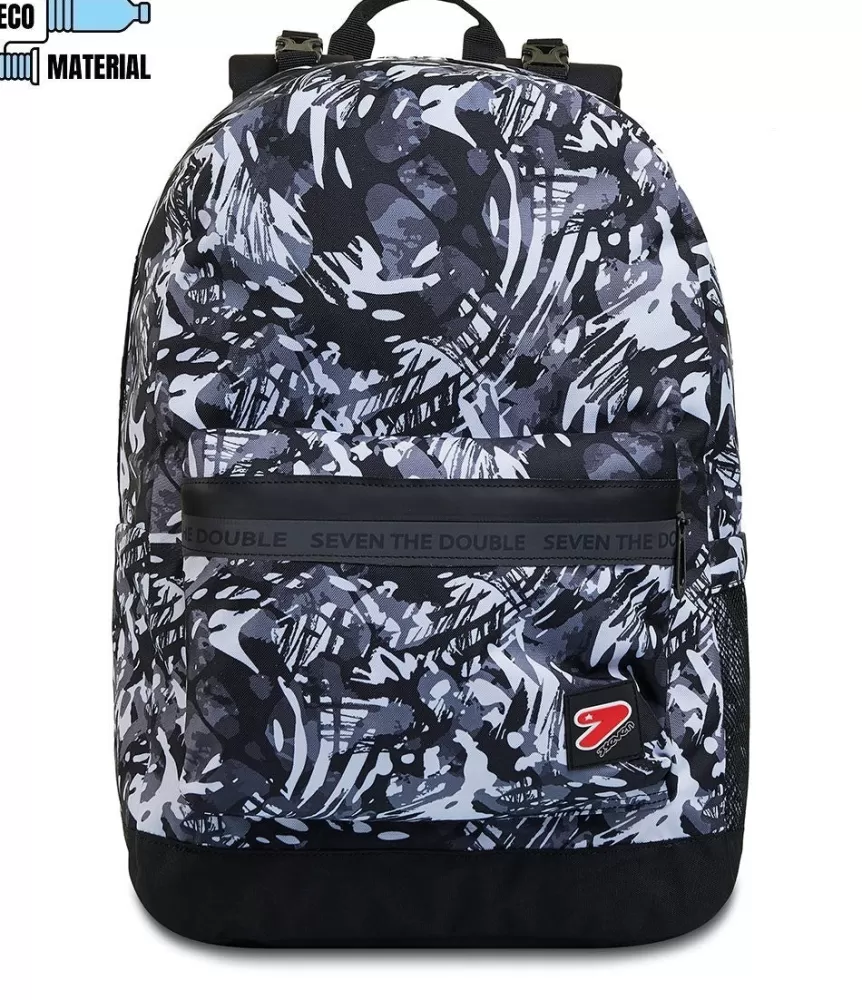 Best Seven ® The Double Backpack - White Shades