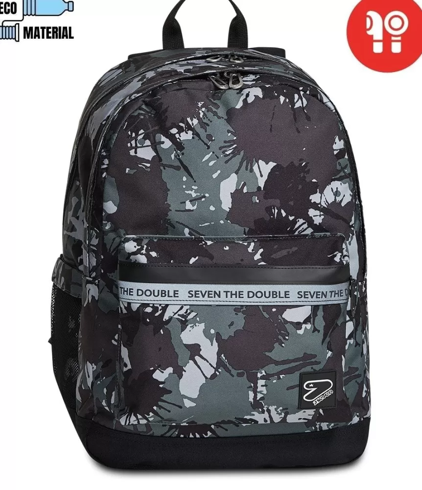 Store Seven ® The Double Pro Xxl Backpack With Wireless Earphones