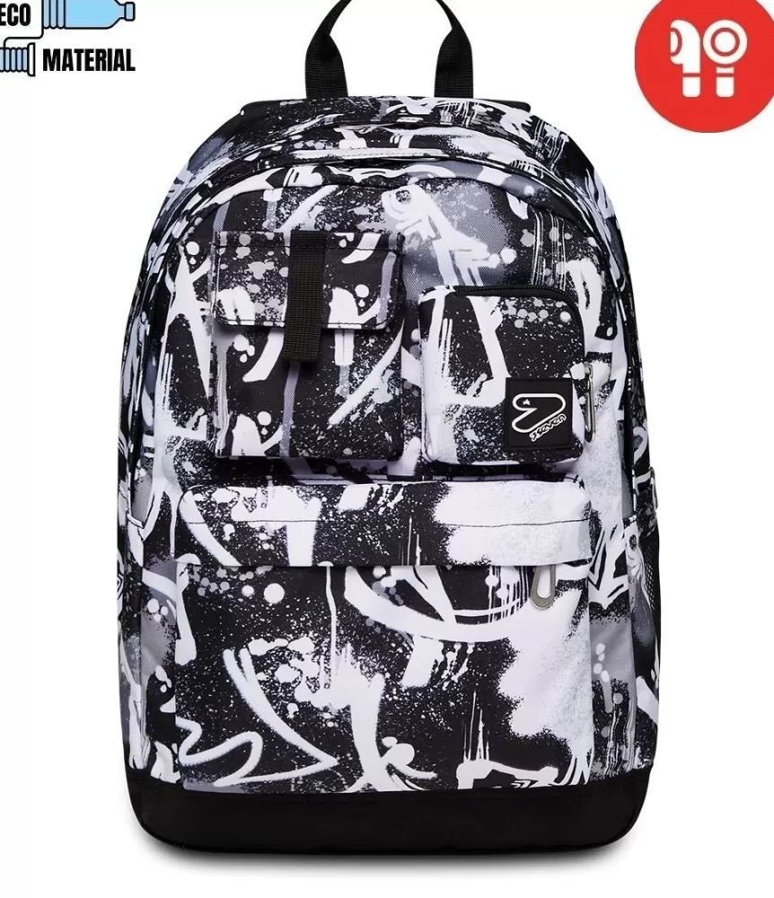 Best Seven ® The Double Pro Xxl Pockets Backpack With Wireless Earphones