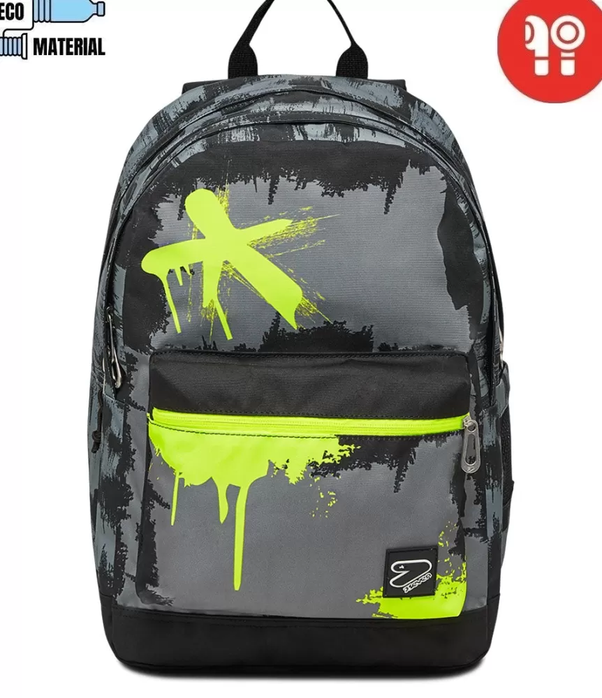 Discount Seven ® The Double Pro Xxl Reversible Detach - Backpack With Earphones