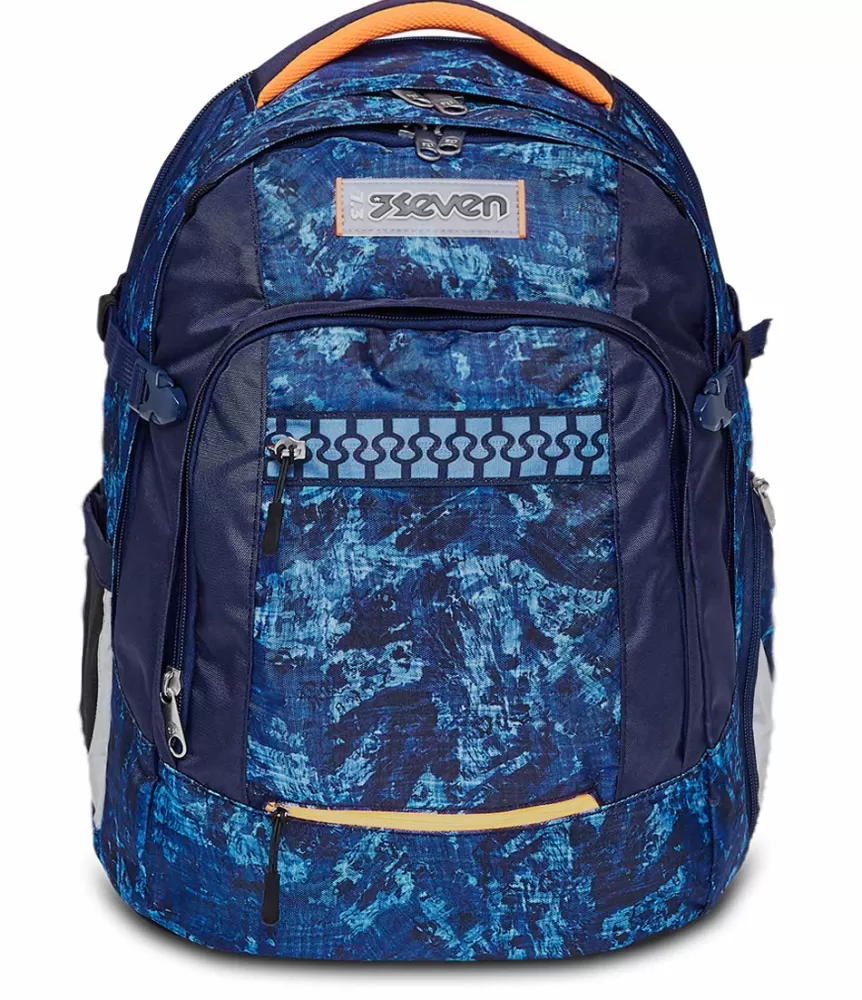 Fashion Seven ® Updown Twice School Backpack - Deeply Indigo