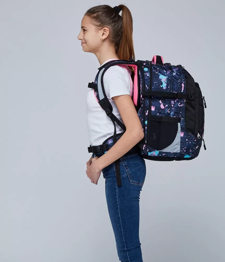 Fashion Seven ® Updown Twice School Backpack - Splashy Lilac